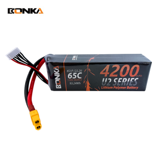 BONKA 4200mAh 65C 6S LiPo Battery for RC Helicopter